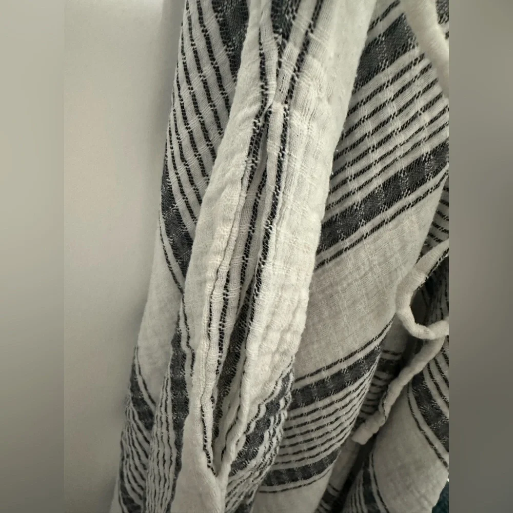 Cost Plus World Market Monochrome Striped Romper - Picture 3 of 5